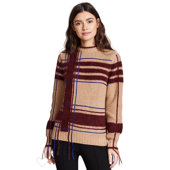 Tory Burch Eden Fringe Classic Knit Sweater - Picture 4 of 8